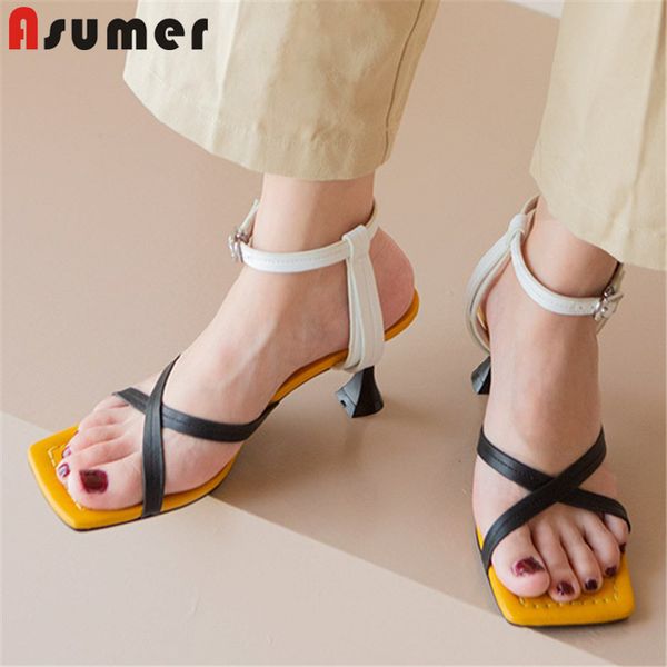 asumer 2020 party dress shoes women sandals quality genuine leather mixed colors high heels vintage sandals ladies, Black
asumer 2020 party dress shoes women sandals quality genuine leather mixed colors high heels vintage sandals ladies, Black