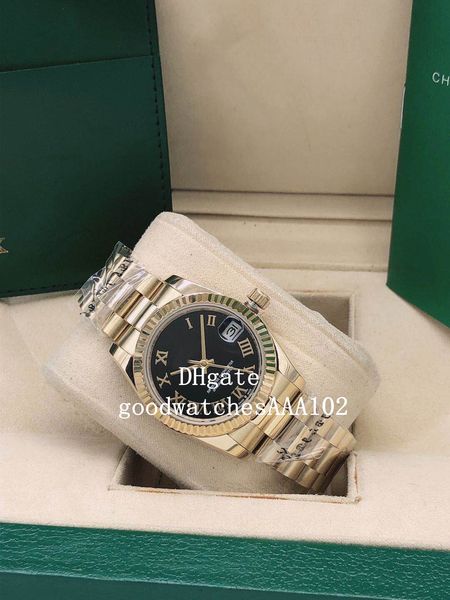 cute asia eta 2813 movement women's watch 126231 126233 black dial 18k yellow gold stainless steel automatic ladies watc, Slivery;brown
cute asia eta 2813 movement women's watch 126231 126233 black dial 18k yellow gold stainless steel automatic ladies watc, Slivery;brown
