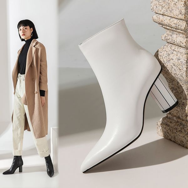 dress shoes boots women 2021 spring and autumn fashion wild thick heel side zipper high leather short x125, Black
dress shoes boots women 2021 spring and autumn fashion wild thick heel side zipper high leather short x125, Black