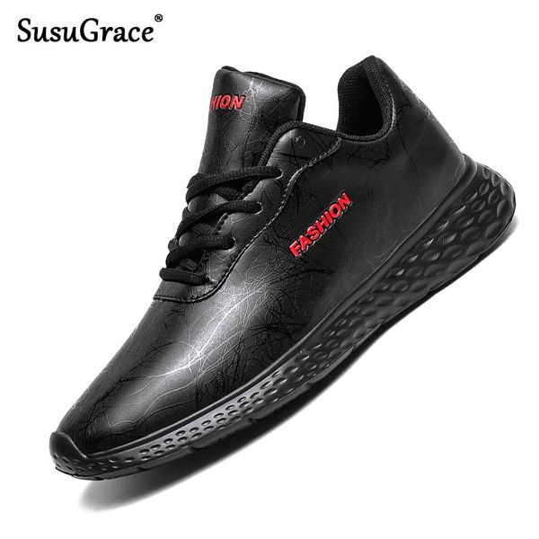 susugrace leather men sneaker outdoor male casual gym shoes breathable light lace-up flat footwear black white zapatos de hombre
susugrace leather men sneaker outdoor male casual gym shoes breathable light lace-up flat footwear black white zapatos de hombre