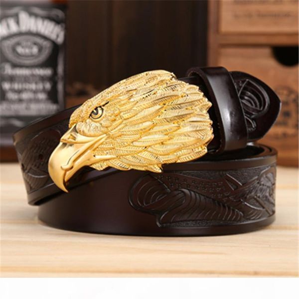 eagle head man belt the first layer genuine leather men belts brand cowskin fashion vintage male strap ceinture, Black;brown
eagle head man belt the first layer genuine leather men belts brand cowskin fashion vintage male strap ceinture, Black;brown