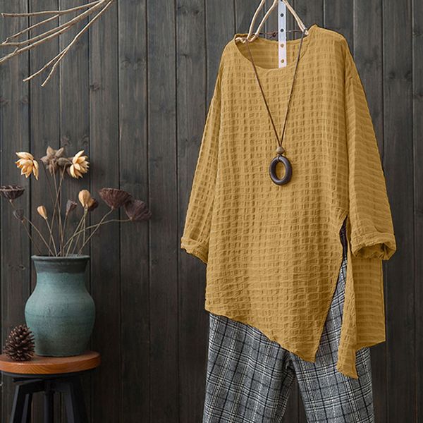 women solid color irregular blouse shirts casual batwing o neck women summer blouses shirt 2020 new, White 
women solid color irregular blouse shirts casual batwing o neck women summer blouses shirt 2020 new, White