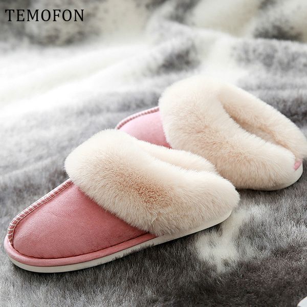 temofon 2020 warm women slippers home soft fur female slippers shoes slip on house shoes ladies plus size footwear hvt1297, Black
temofon 2020 warm women slippers home soft fur female slippers shoes slip on house shoes ladies plus size footwear hvt1297, Black