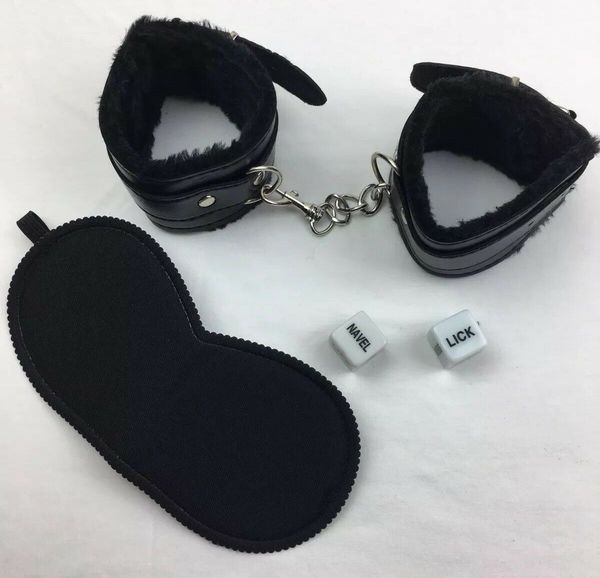adults with mask and toy dice wristbands for eye couples kicib