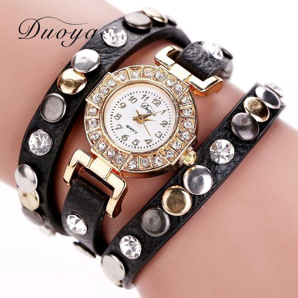 fashion rivet punk style bracelet watch women watches luxury diamond women's watches leather ladies watch clock saat, Slivery;brown
fashion rivet punk style bracelet watch women watches luxury diamond women's watches leather ladies watch clock saat, Slivery;brown