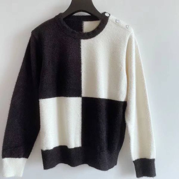 810 2020 autumn brand same style regular long sleeve crew neck kint sweater dress women clothes qian, White;black
810 2020 autumn brand same style regular long sleeve crew neck kint sweater dress women clothes qian, White;black