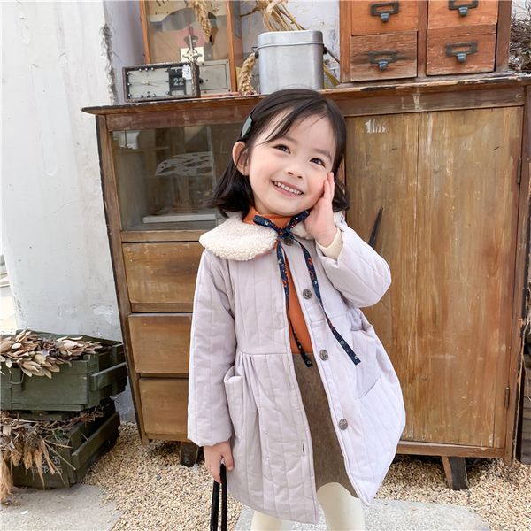 winter cute girls solid color bowknot quilted long jackets with lamb fur collar kids casual warm cotton-padded coats y200901, Blue;gray
winter cute girls solid color bowknot quilted long jackets with lamb fur collar kids casual warm cotton-padded coats y200901, Blue;gray