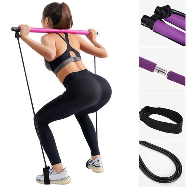 resistance bands portable pilates exercise stick toning bar fitness home yoga gym body workout abdominal rope puller kit#35
resistance bands portable pilates exercise stick toning bar fitness home yoga gym body workout abdominal rope puller kit#35