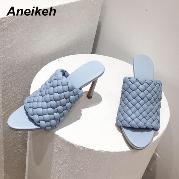aneikeh fashion pu wove women sandals mules high heels shoes pointed end open toe ladies slippers summer night club party pumps, Black
aneikeh fashion pu wove women sandals mules high heels shoes pointed end open toe ladies slippers summer night club party pumps, Black