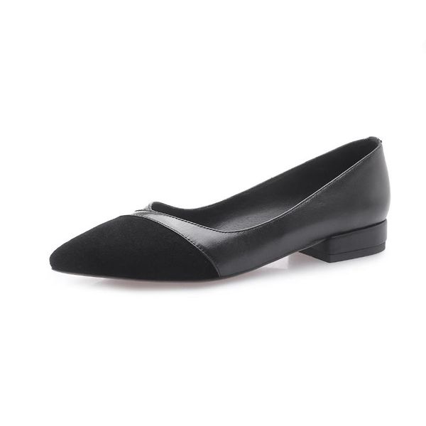 dress shoes recreational leather in the spring of 2021 with low side lighter 4041, Black