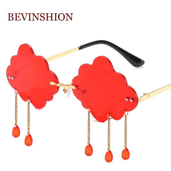 new 2020 brand design cloud glasses raining sunglasses exaggerated milan style crystal pendant rimless metal glasses women men, White;black
new 2020 brand design cloud glasses raining sunglasses exaggerated milan style crystal pendant rimless metal glasses women men, White;black