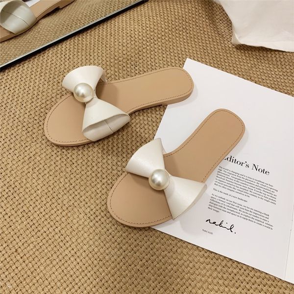 new microfiber breathable flat bow pearl open toe flat heel sweet wind sandals, Black
new microfiber breathable flat bow pearl open toe flat heel sweet wind sandals, Black