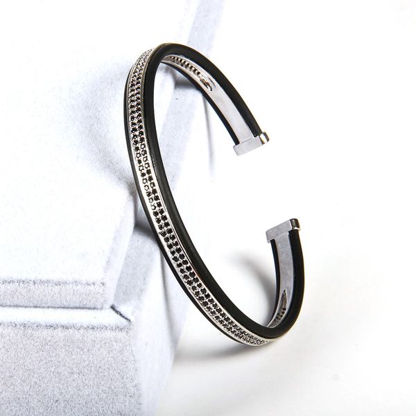 1PCS High Grade Jewelry Open Cuff Sivler Bangles Men Women Double Raw Black Cz Beads Bracelets,Best Bangle Cuff Bracelets For Men
1PCS High Grade Jewelry Open Cuff Sivler Bangles Men Women Double Raw Black Cz Beads Bracelets,Best Bangle Cuff Bracelets For Men