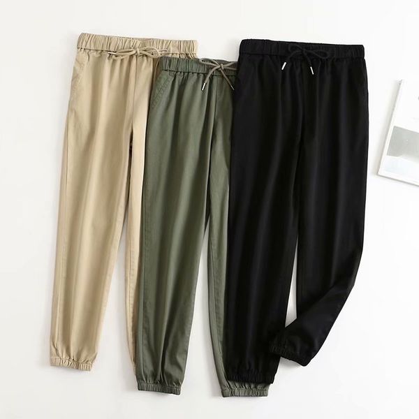 2020 nian new korean version of college wind loose-fit simple solid color high-waist was thin tapered tooling casual pants women, Black;white
2020 nian new korean version of college wind loose-fit simple solid color high-waist was thin tapered tooling casual pants women, Black;white
