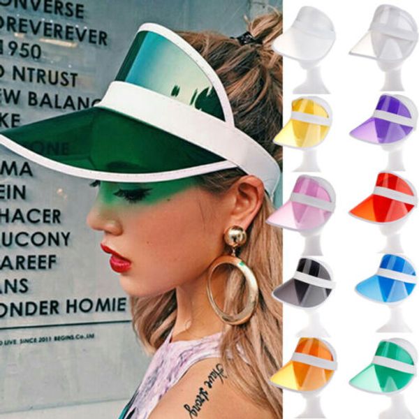 adjustable summer hat sun visor casual hat clear plastic sunscreen cap, Blue;gray
adjustable summer hat sun visor casual hat clear plastic sunscreen cap, Blue;gray