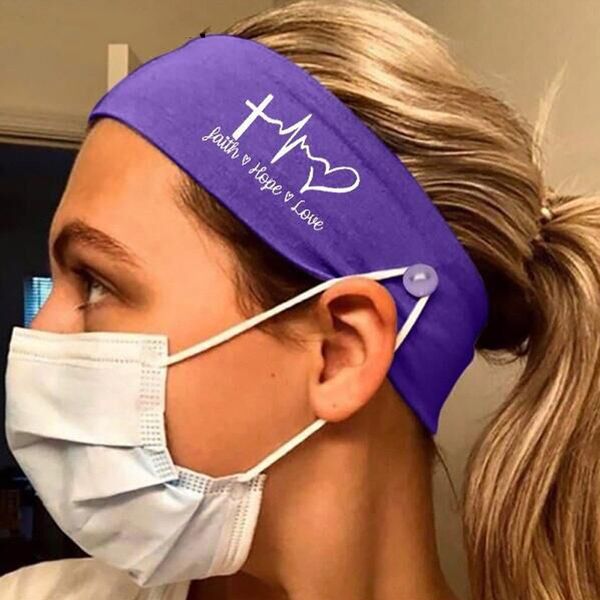 sports letter women scrunchies headbands polyester nurse button wide hair bands for mask accessories yoga shower hope love head ornaments wh, Silver
sports letter women scrunchies headbands polyester nurse button wide hair bands for mask accessories yoga shower hope love head ornaments wh, Silver