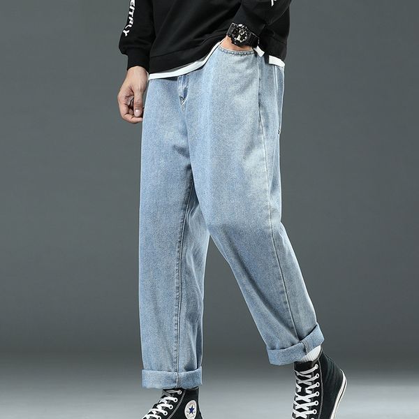 men's jeans large size men loose straight-leg pants plus fertilizer to increase autumn trendy trousers simple old, Blue
men's jeans large size men loose straight-leg pants plus fertilizer to increase autumn trendy trousers simple old, Blue