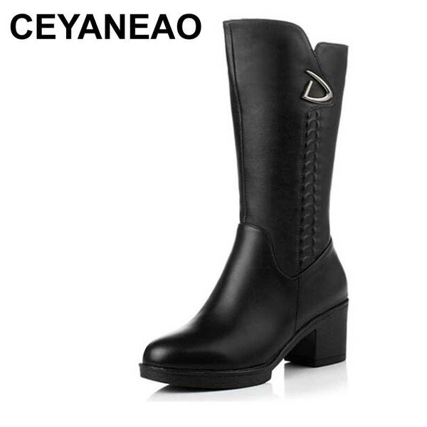 ceyaneao fashion elegant warm winter boots women shoes boots plus size genuine leather plush wool women high heel shoes, Black
ceyaneao fashion elegant warm winter boots women shoes boots plus size genuine leather plush wool women high heel shoes, Black