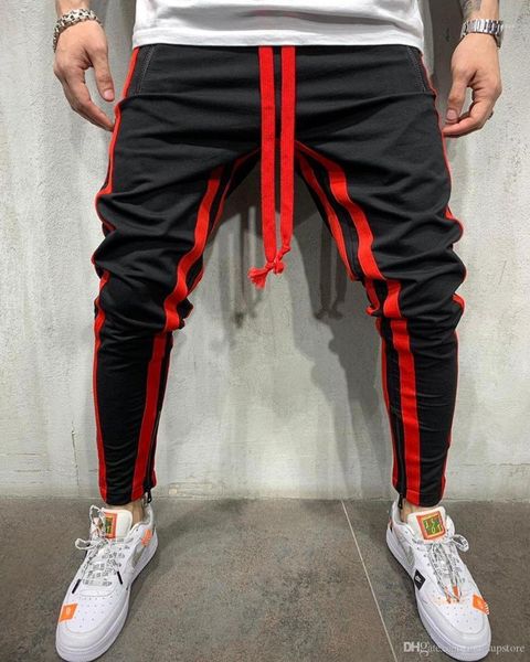 casual pencil pants sweatpants trousers men fall designer sports jogger pants striped male, Black
casual pencil pants sweatpants trousers men fall designer sports jogger pants striped male, Black