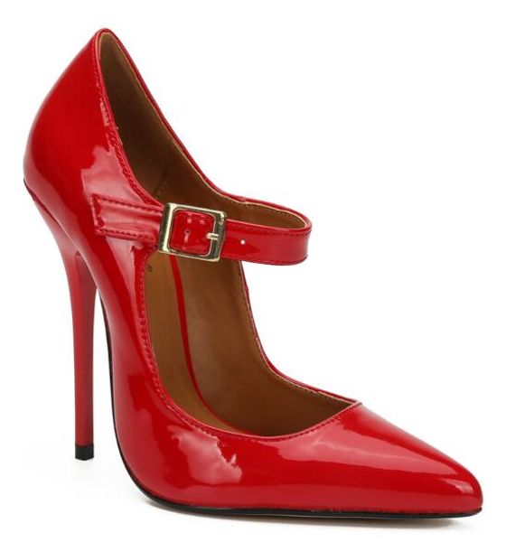 pointed toe slide strap women 13cm stiletto heels pumps women party office mary jane shoes stain patent leather shoes cheap, Black
pointed toe slide strap women 13cm stiletto heels pumps women party office mary jane shoes stain patent leather shoes cheap, Black