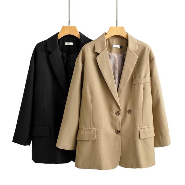 blazer spring autumn suit jacket single breasted black khaki blazer women office ladies business casual female suit, White;black
blazer spring autumn suit jacket single breasted black khaki blazer women office ladies business casual female suit, White;black