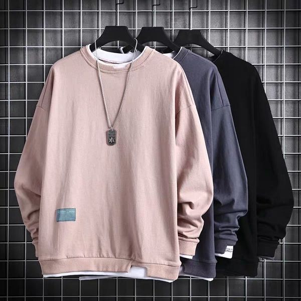 tide brand loose round collar fake two-piece long-sleeved guard men's trend casual men kg-6, Black
tide brand loose round collar fake two-piece long-sleeved guard men's trend casual men kg-6, Black