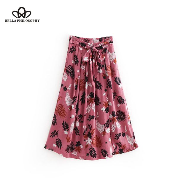 herstory stylish leaves print skirt elastic waist bow tie sashes buttons pockets retro ladies summer midi skirts faldas, Black
herstory stylish leaves print skirt elastic waist bow tie sashes buttons pockets retro ladies summer midi skirts faldas, Black