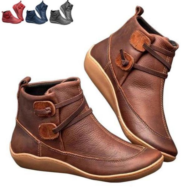 ankle boots women pu leather women's winter cross strap vintage plush punk warm short boots flat ladies shoes woman all season 4
ankle boots women pu leather women's winter cross strap vintage plush punk warm short boots flat ladies shoes woman all season 4