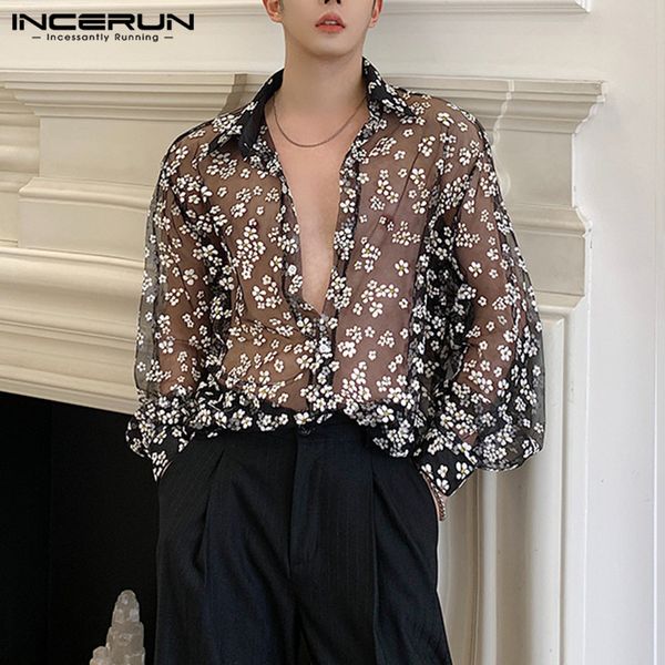 men's casual shirts fashion men mesh shirt transparent long sleeve printed lapel loose streetwear blouse party clubwear casmia s-5xl in, White;black
men's casual shirts fashion men mesh shirt transparent long sleeve printed lapel loose streetwear blouse party clubwear casmia s-5xl in, White;black