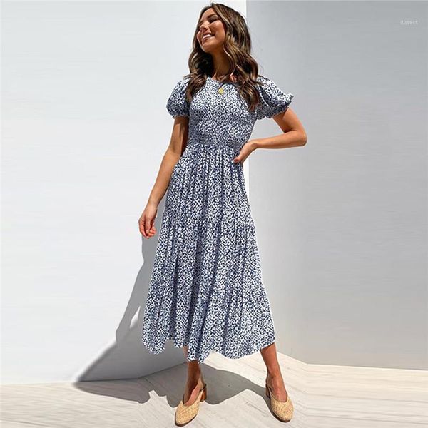 fashion floral printed o neck lantern sleeve high waisted dresses women clothes women designer dresses, White;black
fashion floral printed o neck lantern sleeve high waisted dresses women clothes women designer dresses, White;black