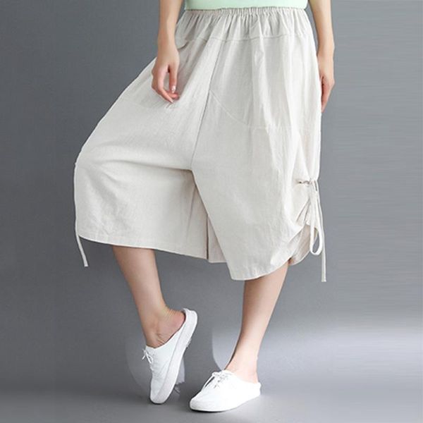 summer casual pants women cotton linen wide leg pants solid plus size calf-length women loose elastic waist trousers#g1, Blue
summer casual pants women cotton linen wide leg pants solid plus size calf-length women loose elastic waist trousers#g1, Blue