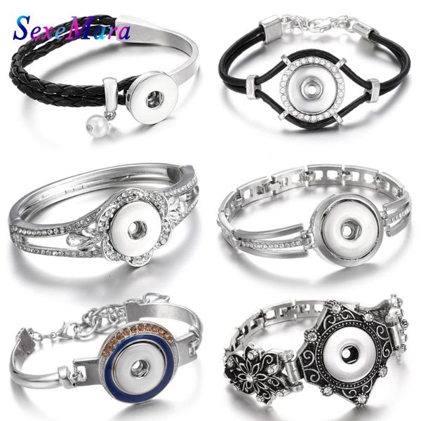 new snap jewelry leather silver color snap button bracelet bangle fit 18mm buttons jewelry women men couple snaps bracelets, Red;blue
new snap jewelry leather silver color snap button bracelet bangle fit 18mm buttons jewelry women men couple snaps bracelets, Red;blue
