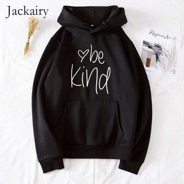 jackairy winter fleece hooded sweatshirt women hoodies be kind letter print casual long sleeve pullover female thicken warm coat, Black
jackairy winter fleece hooded sweatshirt women hoodies be kind letter print casual long sleeve pullover female thicken warm coat, Black