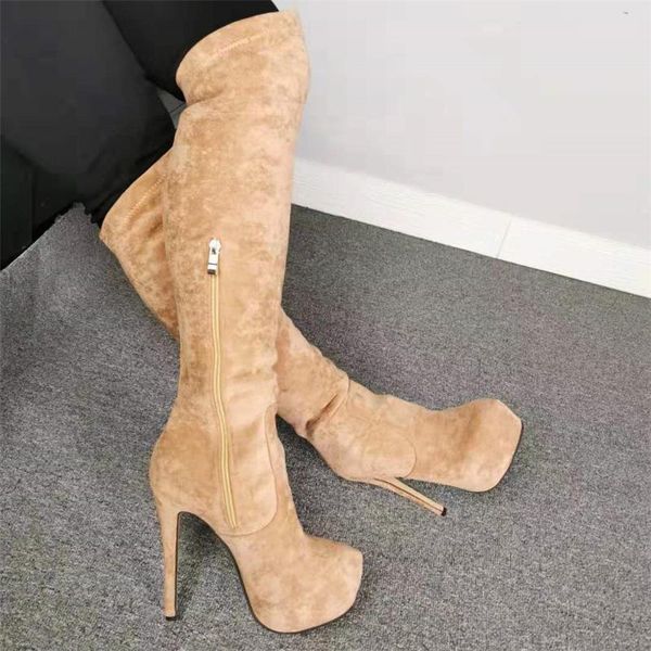 arden furtado fashion women's shoes winter round toe stilettos heels zipper elegant ladies boots platform knee high boots 46 47, Black
arden furtado fashion women's shoes winter round toe stilettos heels zipper elegant ladies boots platform knee high boots 46 47, Black