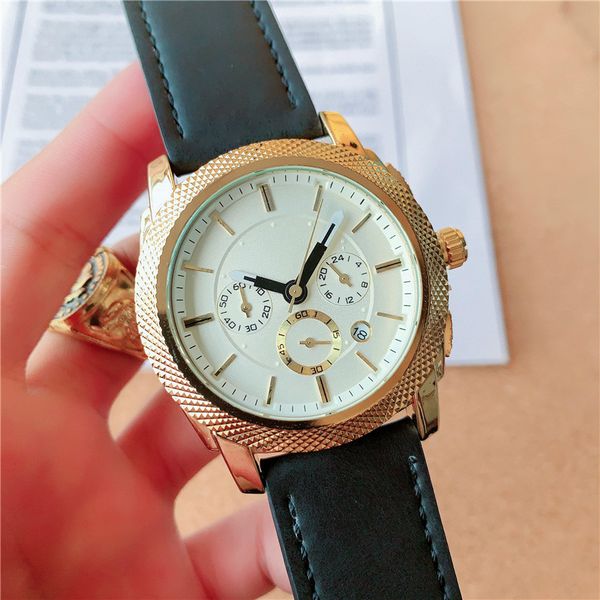 daydate full-featured quartz men watch 3 dial 6 needles all dials can work gold fashion casual automatic date chronograph men watches, Slivery;brown
daydate full-featured quartz men watch 3 dial 6 needles all dials can work gold fashion casual automatic date chronograph men watches, Slivery;brown
