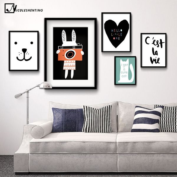 nicoleshenting dog cat cartoon animal smile face art canvas poster minimalist print motivational picture kids room decoration
nicoleshenting dog cat cartoon animal smile face art canvas poster minimalist print motivational picture kids room decoration