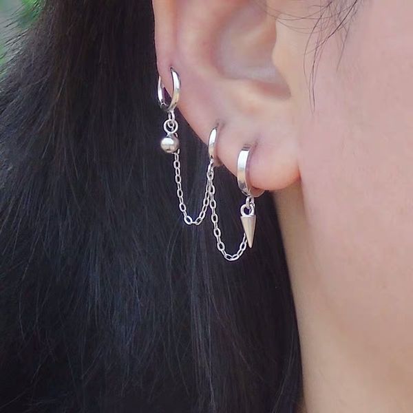 925 sterling silver earring design 3 pierced ears cross star conical chain ear bone ear buckle personality girl boy ear jewelry 200923
925 sterling silver earring design 3 pierced ears cross star conical chain ear bone ear buckle personality girl boy ear jewelry 200923