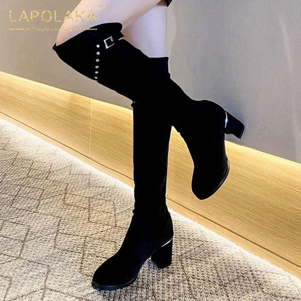 lapolaka новые поступления осень англия высокие каблуки моды сапоги женская обувь заклепки пряжки украшения над коленом сапоги женские, Black
lapolaka новые поступления осень англия высокие каблуки моды сапоги женская обувь заклепки пряжки украшения над коленом сапоги женские, Black