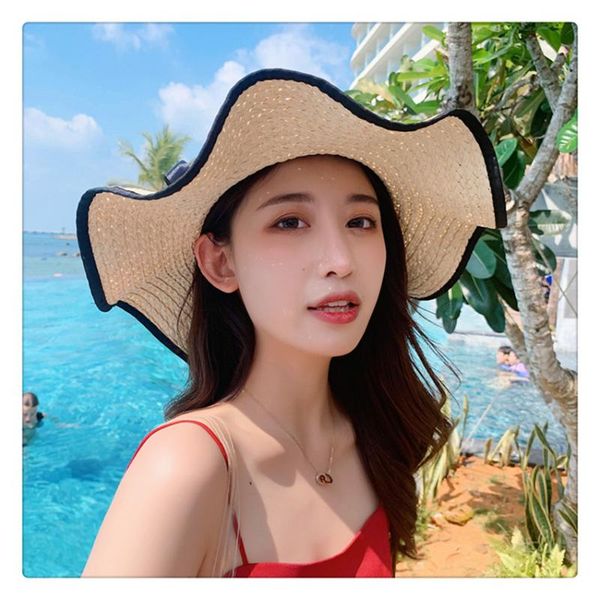 summer straw hat women wide brim beach hat floppy sun foldable sun block uv protection panama travel with ribbon bow, Blue;gray
summer straw hat women wide brim beach hat floppy sun foldable sun block uv protection panama travel with ribbon bow, Blue;gray