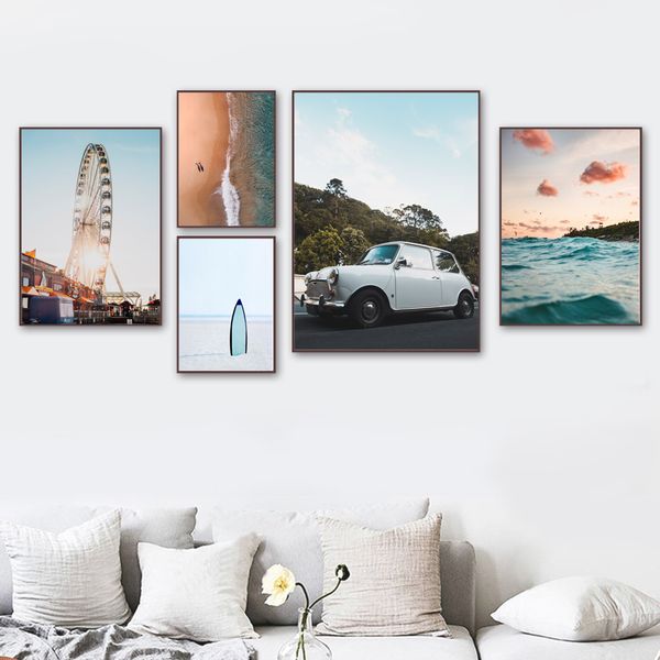 sea beach nordic wall art canvas painting posters and prints coconut tree ferris wheel car wall pictures for living room decor
sea beach nordic wall art canvas painting posters and prints coconut tree ferris wheel car wall pictures for living room decor