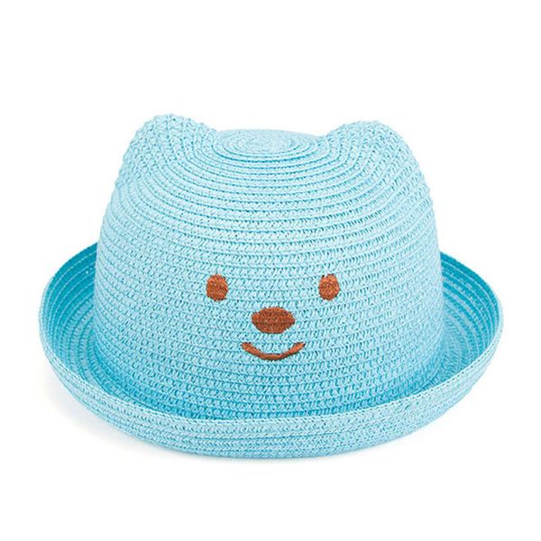 jinsen aite 2020 new children kids straw sun hat wide brim lovely cute uv protection summer beach outdoor cap beach hat js774, Blue;gray 
jinsen aite 2020 new children kids straw sun hat wide brim lovely cute uv protection summer beach outdoor cap beach hat js774, Blue;gray