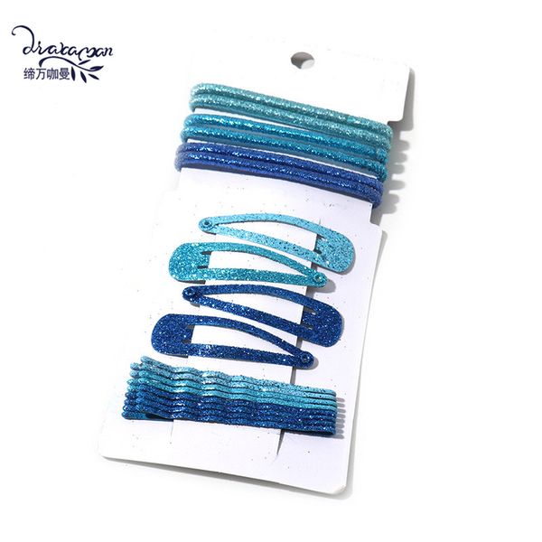 dvacaman women bling blue color hair accessories set 6 pcs hair rope & 12 pcs clip pins wholesale girls hearwear barrettes, Golden;silver
dvacaman women bling blue color hair accessories set 6 pcs hair rope & 12 pcs clip pins wholesale girls hearwear barrettes, Golden;silver