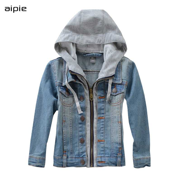 new children's denim jackets fashion hooded style cotton kids boy's denim coats clothing for 3-10 years outwear, Blue;gray
new children's denim jackets fashion hooded style cotton kids boy's denim coats clothing for 3-10 years outwear, Blue;gray