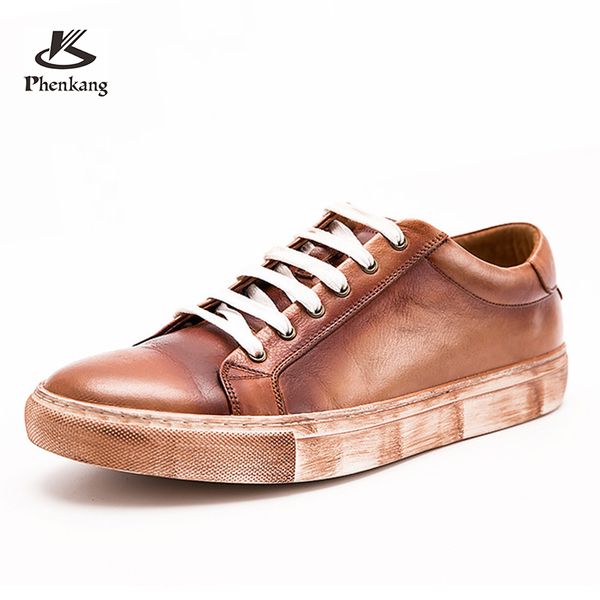 phenkang men genuine leather brogue sneakers handcrafted men's casual loafers lace up autumn outdoor driving shoes 2020, Black
phenkang men genuine leather brogue sneakers handcrafted men's casual loafers lace up autumn outdoor driving shoes 2020, Black