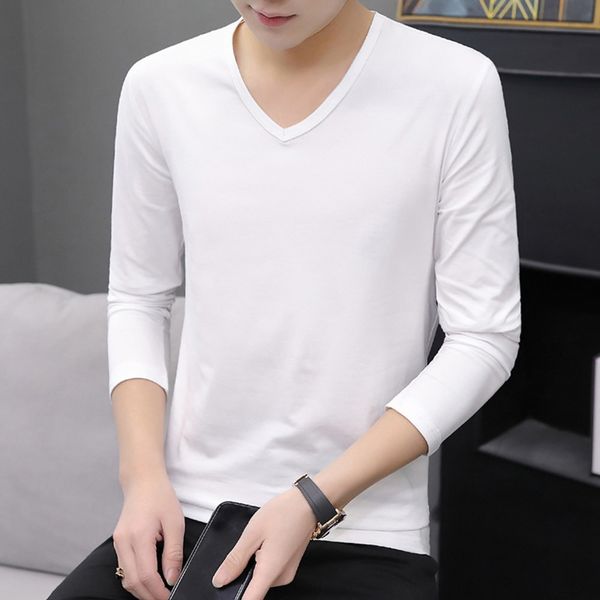 2020 men's new long shirt-sleeved t-shirt solid color base shirt slim spring men's long t-shirt clothes wp9f1, Blue
2020 men's new long shirt-sleeved t-shirt solid color base shirt slim spring men's long t-shirt clothes wp9f1, Blue