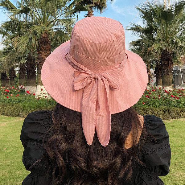 beanie/skull caps spring and summer korean striped bow fisherman hat leisure wild big eaves outdoor shade basin women, Blue;gray
beanie/skull caps spring and summer korean striped bow fisherman hat leisure wild big eaves outdoor shade basin women, Blue;gray