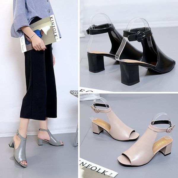 2020 summer korean version of the new women's shoes with a word buckle all-match sandals women all-match high heels women, Black
2020 summer korean version of the new women's shoes with a word buckle all-match sandals women all-match high heels women, Black