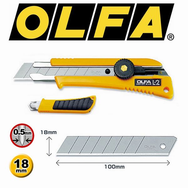 olfa l-2 18mm heavy duty cutter knife rubber grip multipurpose utility knife with rubber inset snap-off blades
olfa l-2 18mm heavy duty cutter knife rubber grip multipurpose utility knife with rubber inset snap-off blades