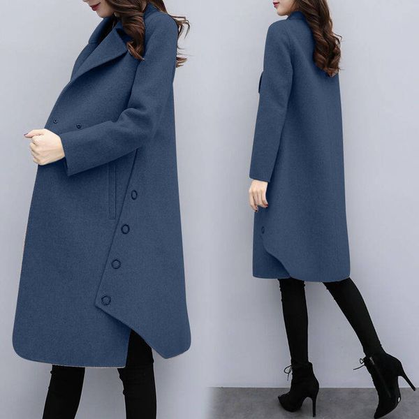 women's wool & blends plue size 2021 autumn winter coat women blend cardigan jackets fashion long warm coats female jacket clothes, Black
women's wool & blends plue size 2021 autumn winter coat women blend cardigan jackets fashion long warm coats female jacket clothes, Black