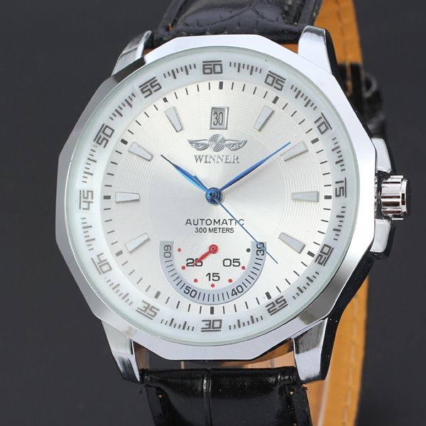 50pcs/lot winner-d174 big round dial winner watch fashion skeleton leather mechanical watch hollow out men winner, Slivery;brown
50pcs/lot winner-d174 big round dial winner watch fashion skeleton leather mechanical watch hollow out men winner, Slivery;brown